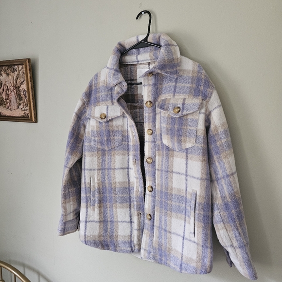 Avec Les Filles Brushed Flannel Shacket Jacket - Picture 5 of 8